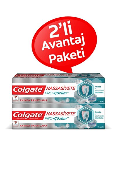 Colgate Diş Macunu Hassasiyete Pro Çözüm Anında Rahatlama 75 ml x 2 Paket