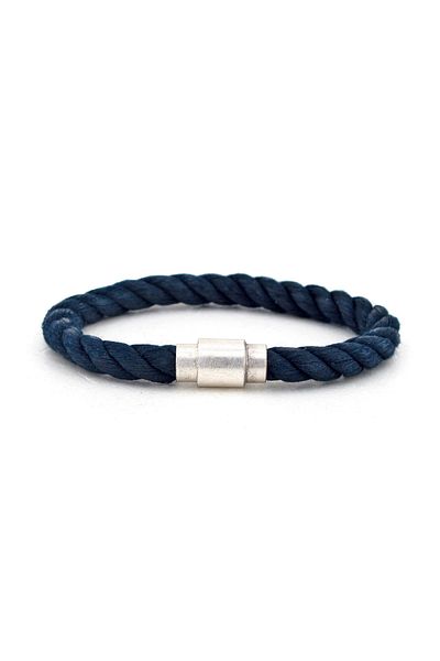Solfera Men's Navy Blue Rope Magnet Bracelet BT227