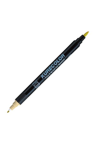 Zig Zıg Kurecolor Cartoonist Fine & Brush Marker Cnkc2200 Double Ended Manga and Graphic Marker No:421 Cream