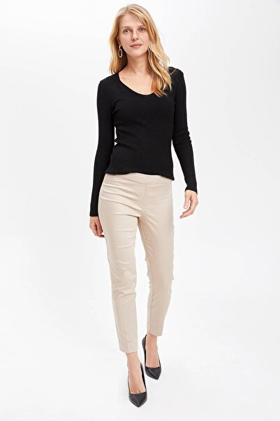 DeFacto Γυναικείο Μπεζ Παντελόνι Τσιγάρο Valentina J8743AZ.19SP.BG337