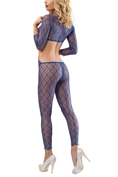 Siyah İnci Women's Saks Lace Body Socks 1625
