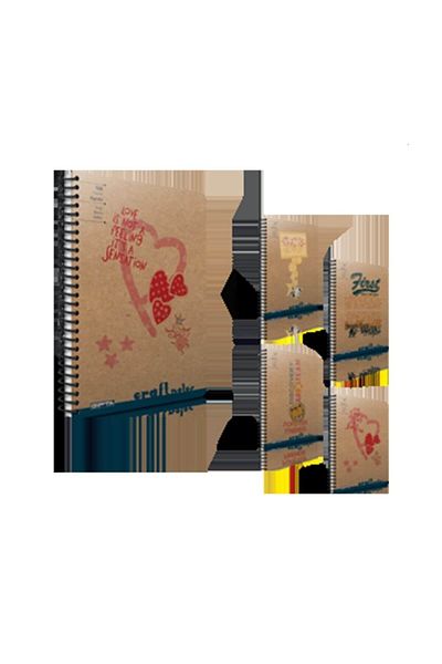 Gıpta Craft Notes Caiet cu copertă rigidă pe spirală A-4 100-1 3-1775000-2011