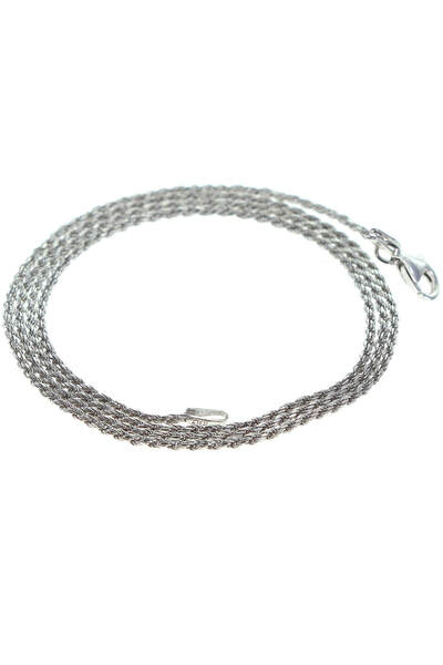 Söğütlü Silver Kadın Rodyumlu Burgu Kolye Zincir SGTL7123