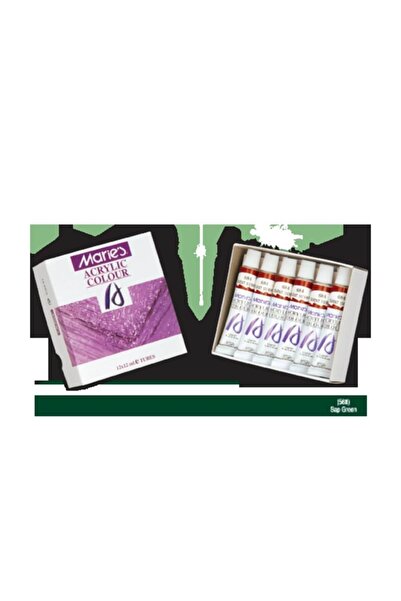 Maries Akrilik Boya Sap Green 12 Ml. 568 12 Li Mrmar0200 (1 Paket 12 Adet)