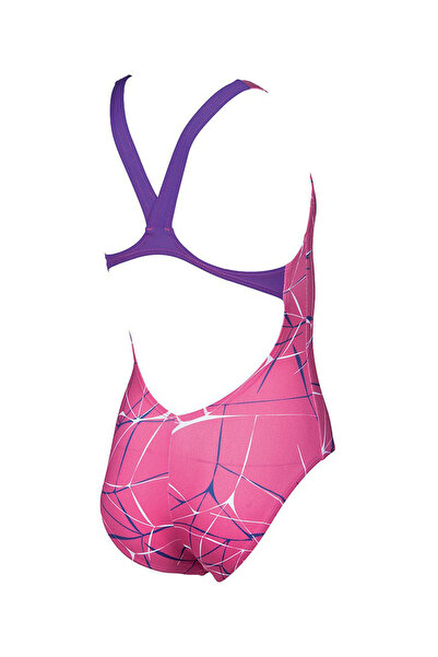ARENA G Water Jr New V Back One Piece L Çocuk Mayo Fuşya