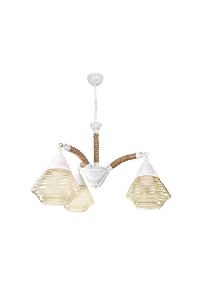 Modelight Şakül Avize 3'lü Beyaz Mdl.2989