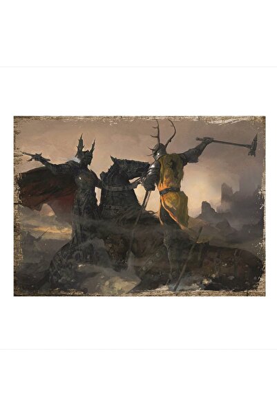Cakatablo 35cmX50cm Ahşap Tablo Game Of Thrones Buz Ve Ateş