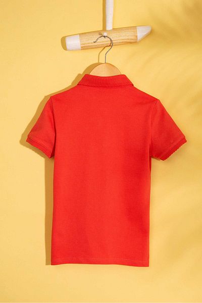 U.S. Polo Assn. Tricou roșu pentru fetiță