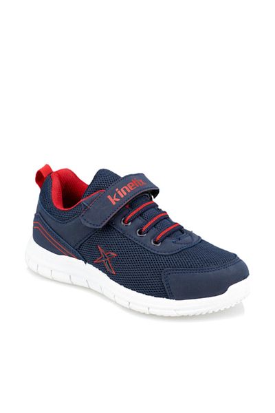Kinetix Roger Navy Blue Red Boy's Running Shoes 100357222