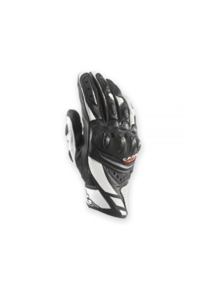 Clover Rsc-3 Siyah/Beyaz Yazlık Kısa Deri Eldiven