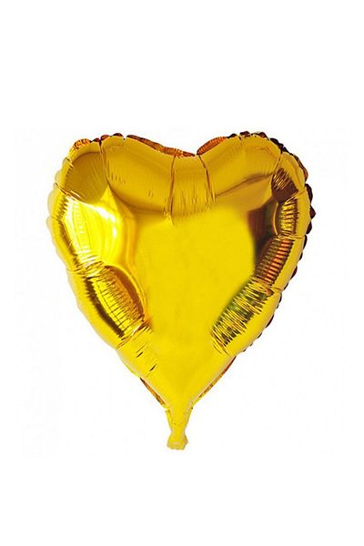 Kazanabil Heart Shaped Foil Balloon 40cm Gold