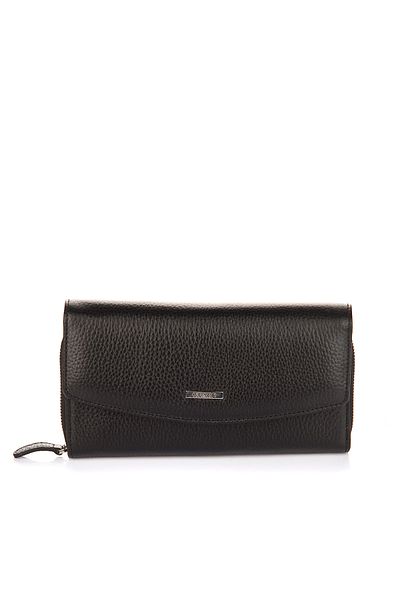 GUARD Genuine Leather Black Women's Wallet 2221.g.01