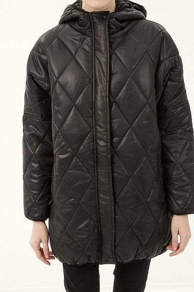 Koton Palton negru de damă 7KAL07953OW