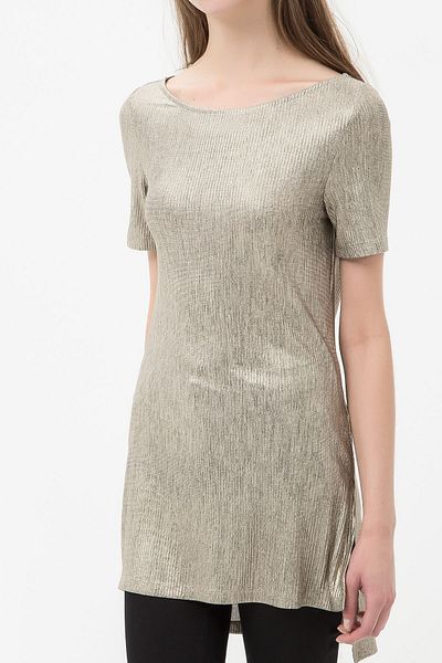 Koton Goldfarbene Tunika für Frauen - 7KAK34552FK