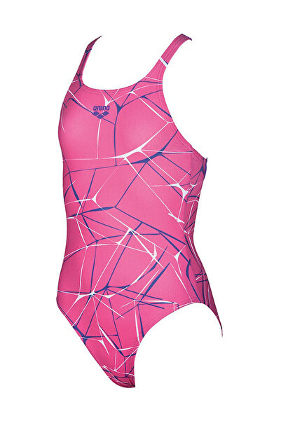 ARENA G Water Jr New V Back One Piece L Çocuk Mayo Fuşya