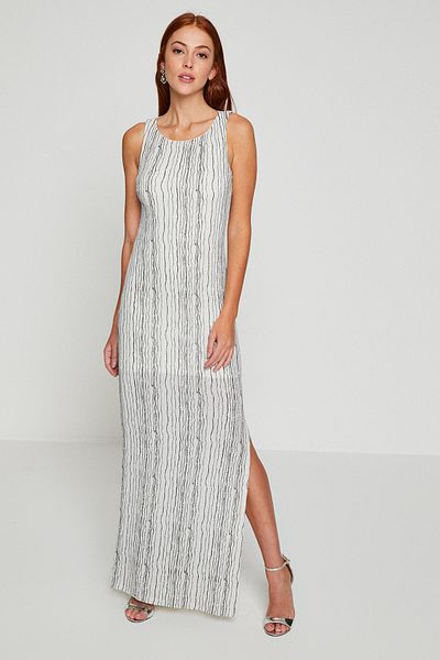 Koton Abendkleid & Abschlusskleid - Weiß - Basic
