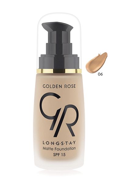 Golden Rose كريم أساس متين غير لامع - كريم أساس Longstay Matte رقم: 06 32 مل8691190687069