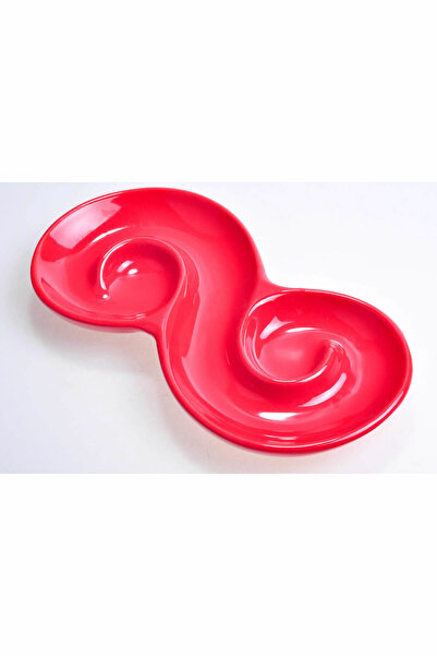 Keramika Kırmızı Helezon Zeytinlik 22 Cm 2 Adet