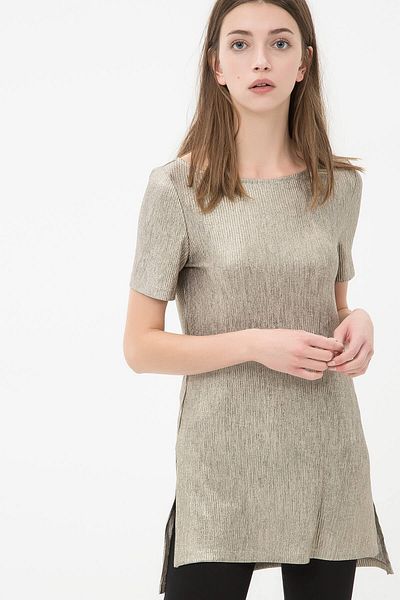 Koton Goldfarbene Tunika für Frauen - 7KAK34552FK