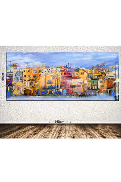 Tablo Center Dev Boyut Dekoratif Kanvas Tablo 60x140cm