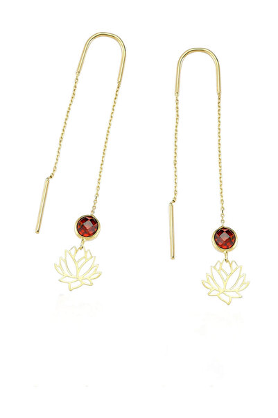 Glorria Kadın Altın Yaprak Küpe CM0424