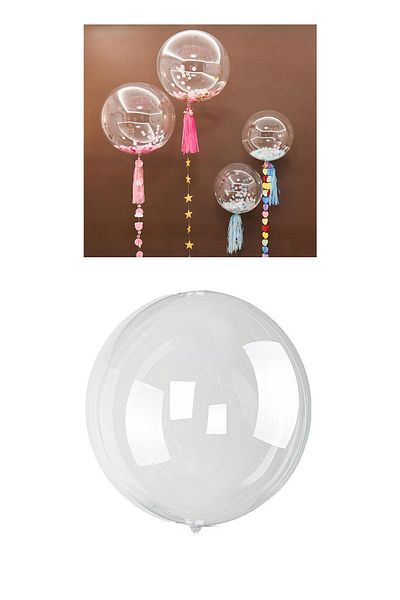 Kazanabil Unprinted Transparent PVC Party Balloon 15cm