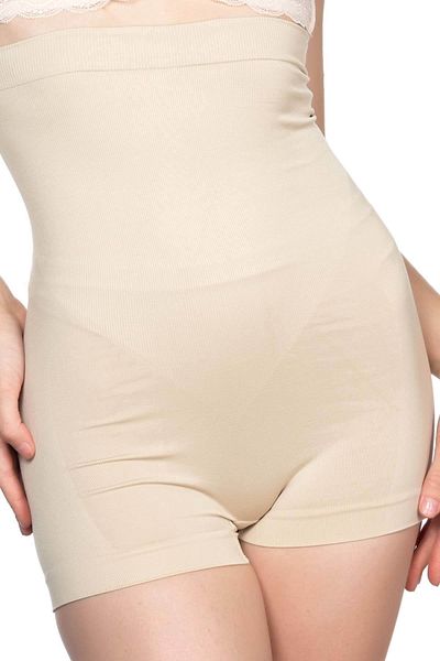 Emay Women's Skin Seamless Long Waist Short Leg Boxer Maternity Corset