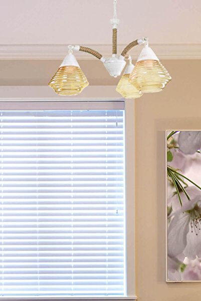 Modelight Şakül Avize 3'lü Beyaz Mdl.2989