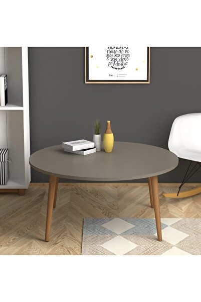 Monte Sehpa Yuvarlak Orta Sehpa Cappuccino