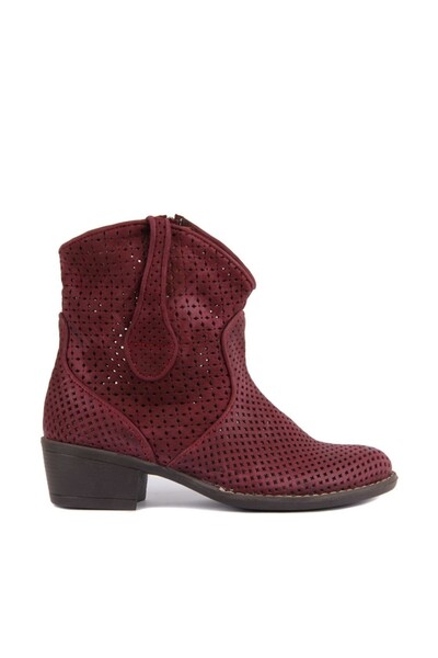 SailLakers - Hakiki Deri Bordo Kadın Bot 105-2500-VENUS