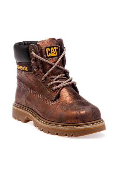 Caterpillar Γυναικείες μπότες Bronze Metallic Γνήσιο Δέρμα Colorado Limited 015G100831