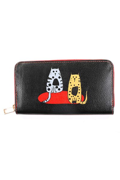 Biggdesign Schwarze Katzen Damen Geldbörse