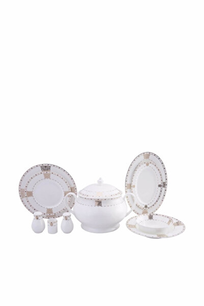 Karaca Fine Bone Oriflamme Jf 60 Parça Yemek Takımı