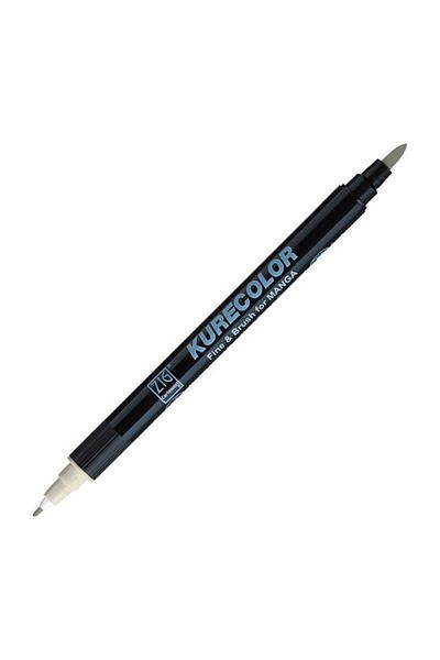 Zig Zıg Kurecolor Cartoonist Fine & Brush Marker Cnkc2200 Double Ended Manga and Graphic Marker No:w01 Warm