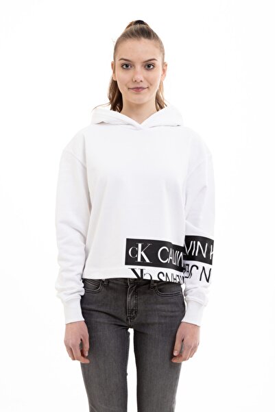Calvin Klein Sweatshirt - Weiß - Regular