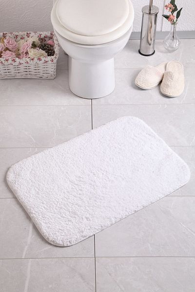 Confetti 100% Bumbac Pur Organic 1800 Gr 50X80 Covor Baie Alb