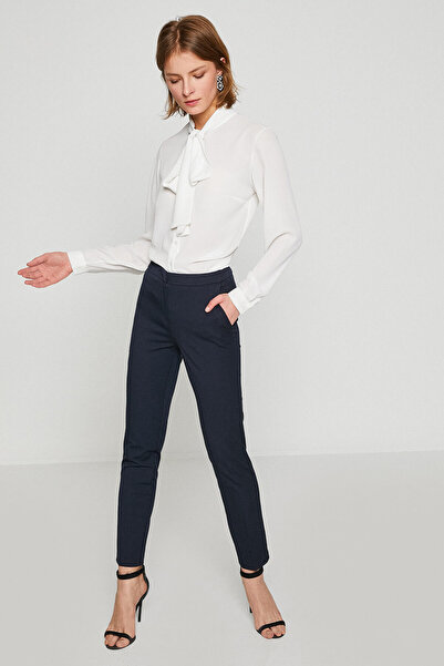 Koton Жіночі темно-сині штани 8YAK42829RW