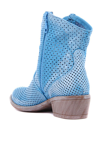 SailLakers - Γυναικεία Μποτάκια Γνήσιο Δερμάτινο Μπλε 105-2500-VENUS