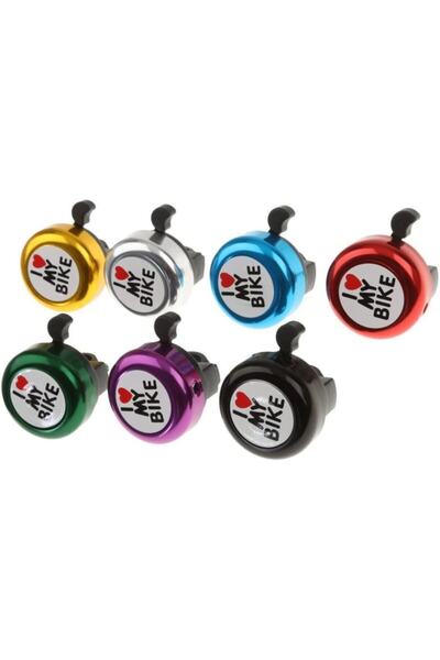 Baygın Bisiklet Bisiklet Zili Kaliteli Zil Yarı Alüminyum I Love My Bike 4 Renk