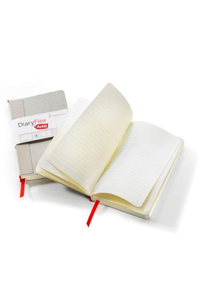 Hahnemühle DiaryFlex Reîncărcare caiet cu rigle 100 gr. 80 de ani. 10,4x18,2 cm.