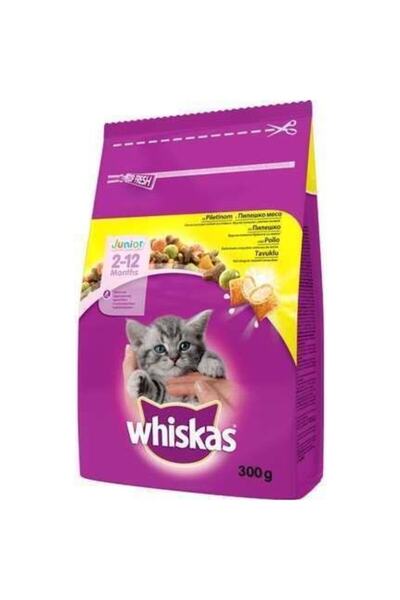 Whiskas Kuru Tavuklu Yavru Kedi Maması 300 Gr