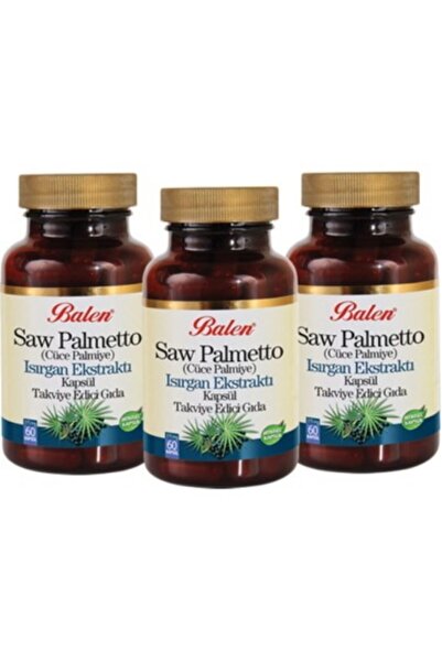 Balen 3 علب من بالمتو ونبات القراص وكبسولة الزنك