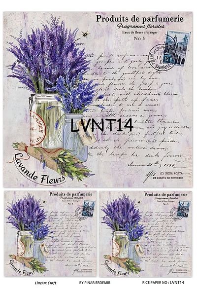 LİNEART Brass Decopage Paper La-lvnt14
