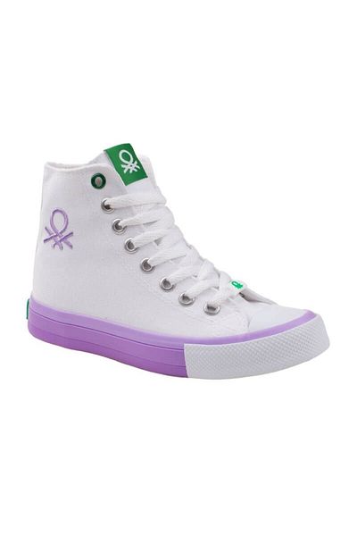 Benetton Lilac Women's Long Sneakers Bn-30189