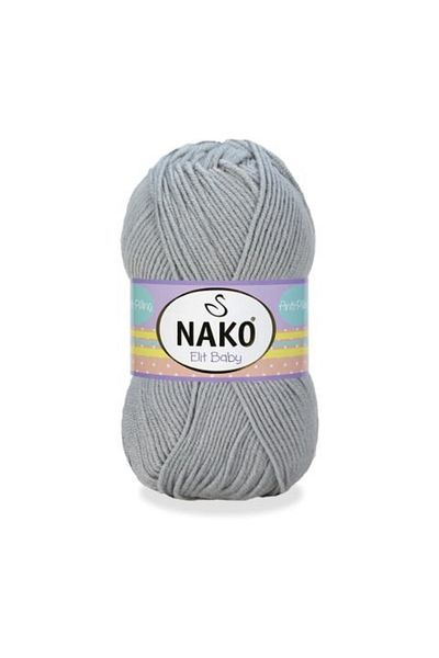 NAKO Elit Baby Non-Pilling Baby Floss Anti Pilling 5 τεμάχια 05378 Ανοιχτό Γκρι