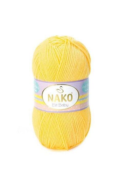 NAKO Elit Baby Non-Pilling Baby Floss Anti Pilling 5 τεμάχια 02857 Κίτρινο
