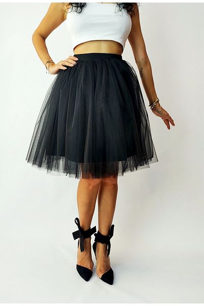 LULLY FASHİON Lully Kids Fashion Femei Tutu Negru Fusta Nunta Absolventa