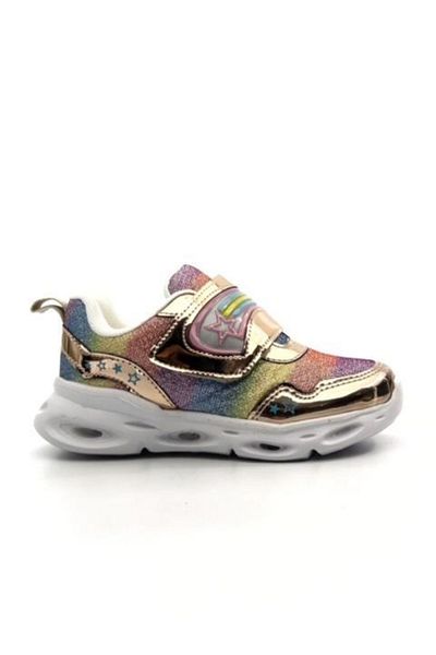Vicco Kita Girl's Glittery Lighted Lightweight Casual Sneakers 346.23y.181