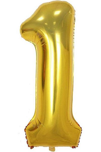 BeySüS Gold Number Foil Balloon - 40 Inch