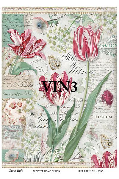 LİNEART Brass Decopage Paper La-vin3